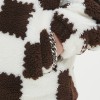 Chaquetas Sherpa a cuadros para hombre | Polar a cuadros | Con cremallera | Con bufanda extraíble | Fabricante de ropa de calle