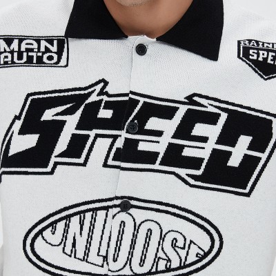 Short Sleeve Sweater | Kintted | Moto Racing | Short Sleeve Sweater Tee Shirt | Streetwear Manufacturer