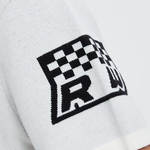 Boxy Fit | Kintted | Moto Shirt | Racing Style | Short Sleeve Sweater Tee Shirt | Streetwear Manufacturer