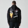 Chaqueta universitaria con capucha para hombre | Parches de chenilla personalizados | Bordado | Manga de cuero | Fabricante de ropa de calle
