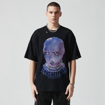Distressed DTG Print T shirt | Heavy Weight | 270 GSM | 100 Cotton | Men Streetwear Manufacturer