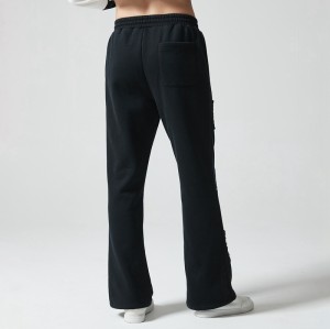 Flare Sweatpants Men | French Terry | Vintage Washed | Screen Print | Distressed Patches | Streetwear Manufacturer