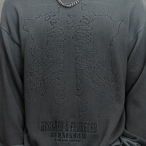 Gradient Knitted Sweater Men | Skeleton | Custom Embroidery | Crew Neck | Streetwear Manufacturer