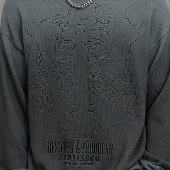Gradient Knitted Sweater Men | Skeleton | Custom Embroidery | Crew Neck | Streetwear Manufacturer