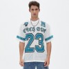 Camiseta de malla para hombre | Camiseta deportiva de fútbol | Ajuste holgado | Los mejores fabricantes de ropa de calle
