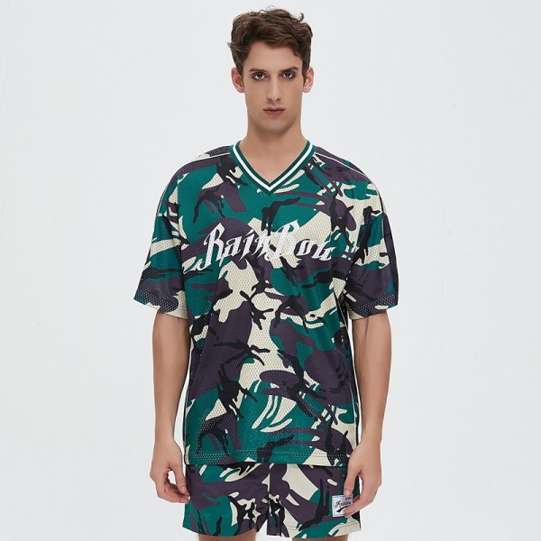 Mesh Jersey Men | Camo T-shirts | Athletic Fit T shirt | Best Streetwear Manufacturers