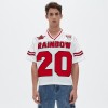 Camiseta corta de jersey para hombre | Parche bordado | Malla deportiva | Fabricante de ropa urbana personalizada