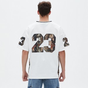 Football Jersey T shirt Men | Real Tree | Applique Embroidery | Oversized | Streetwear Manufacturer