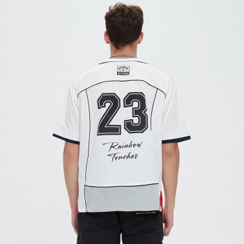 Sports Nylon Jersey T shirt Men | Soft | Casual | Printing Logo | Streetwear Clothing Supplier