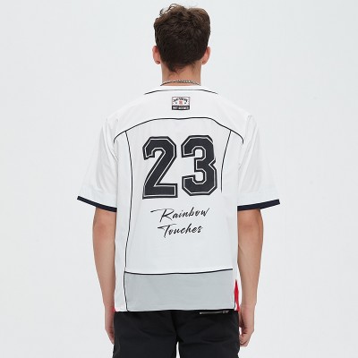 Sports Nylon Jersey T shirt Men | Soft | Casual | Printing Logo | Streetwear Clothing Supplier