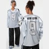 Oversized Jersey Women | Long Sleeve T shirt | Sports | Letter Print | Streetwear Clothing Supplier