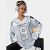 Oversized Jersey Women | Long Sleeve T shirt | Sports | Letter Print | Streetwear Clothing Supplier