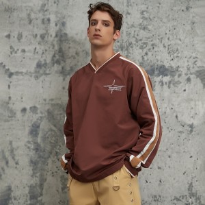 Long Sleeve T-shirt Men | Side Stripe | Oversized | Embroidery | Custom Streetwear Manufacturer