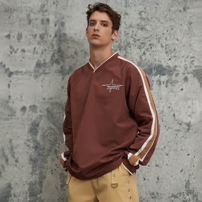 Long Sleeve T-shirt Men | Side Stripe | Oversized | Embroidery | Custom Streetwear Manufacturer