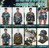 Colección de ropa urbana de moda: estilos de camuflaje de inspiración militar