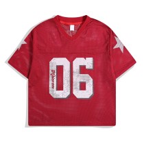 Mesh Football Jersey | American | V Neck | Unisex | Custom Street Wear T shirt