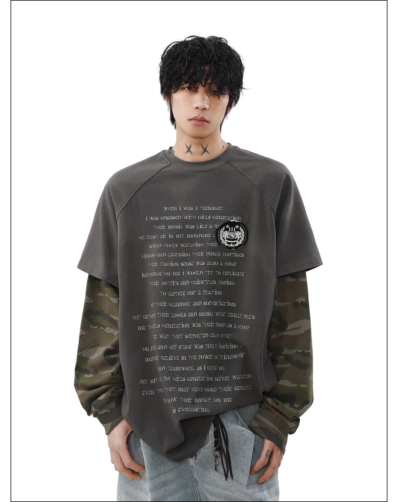 Double Layer Long Sleeve T-shirt