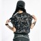 Camo Sleeveless T-shirt | Vintage Washed | Streetwear Unisex | Custom Clothing Manufacturers