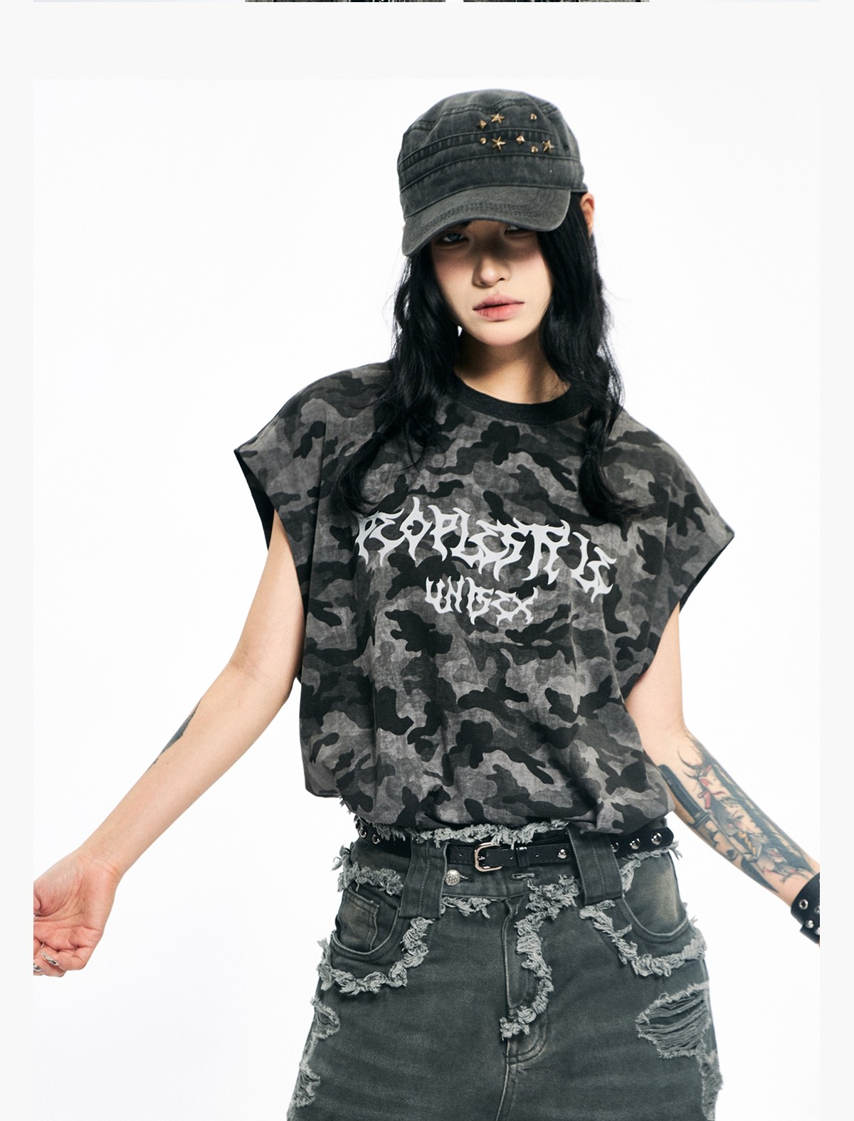 Camo Sleeveless T-shirt