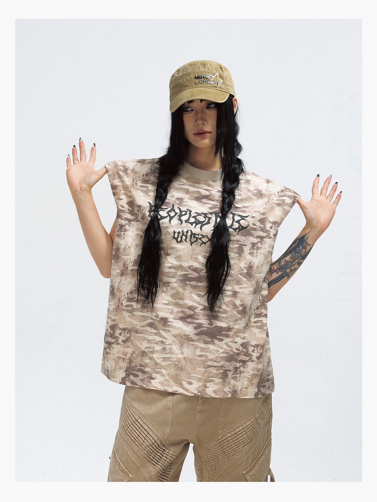 Camo Sleeveless T-shirt