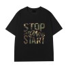 Oversized T shirt Men | Camo Letter | 100% Cotton | Streetwear | Summer 2025