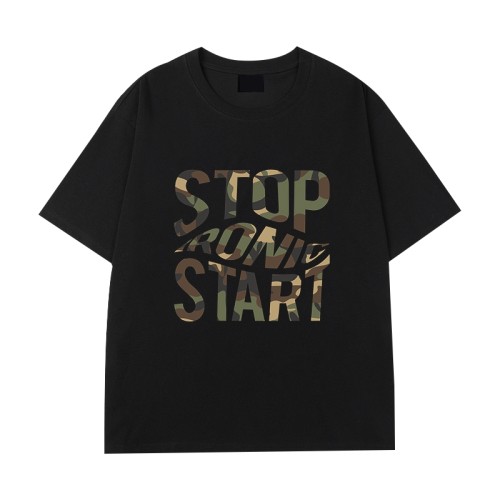 Oversized T shirt Men | Camo Letter | 100% Cotton | Streetwear | Summer 2025
