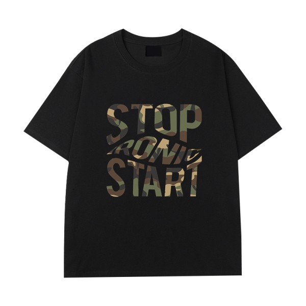 Oversized T shirt Men | Camo Letter | 100% Cotton | Streetwear | Summer 2025