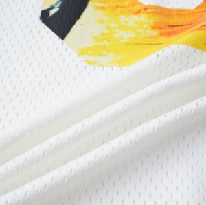 Mesh Jersey T-shirt | Beach Heat Transfer Printing | Long Sleeve | Streetwear Clothing Supplier