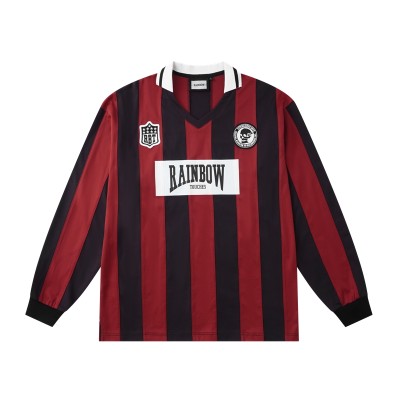 Mesh Jersey Long Sleeve Men | Custom Embroidered Patches | Streetwear Clothing Supplier