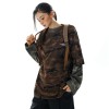 Women's Oversized Camo T-shirt | Drop Shoulder | Y2K Clothing | Streetwear Manufacturer China