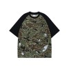 Camouflage T shirt Men | Heavy Weight | 280 GSM | Raglan Sleeve |  | Custom Summer Streetwear