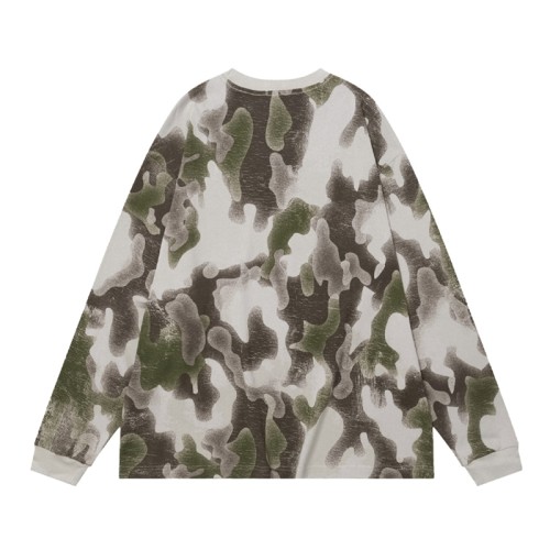Vintage Camo Long Sleeve | Oversized T-shirt Men | Spring Autumn Streetwear