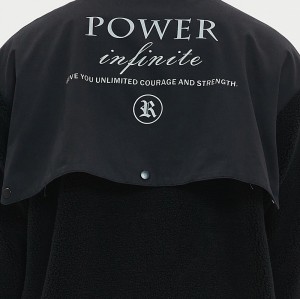 Sherpa Track Jacket Men | Reflective Logo | Zip Up | Streetwear Manufacturer China