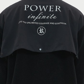 Sherpa Track Jacket Men | Reflective Logo | Zip Up | Streetwear Manufacturer China