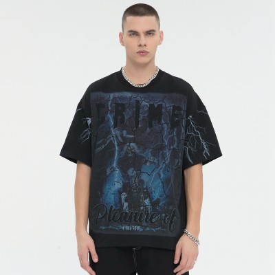 Graphic Oversized T shirt Pour Hommes | DTG Print | Heavy Weight 280 GSM | Streetwear Clothing