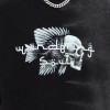 Boxy Cropped T-shirt Men | Acid Wash Sun Faded | Graphic | 260 GSM | Oversized Streetwear