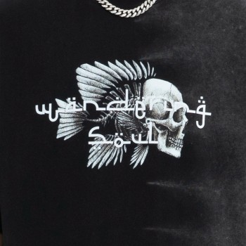 Boxy Cropped T-shirt Men | Acid Wash Sun Faded | Graphic | 260 GSM | Oversized Streetwear