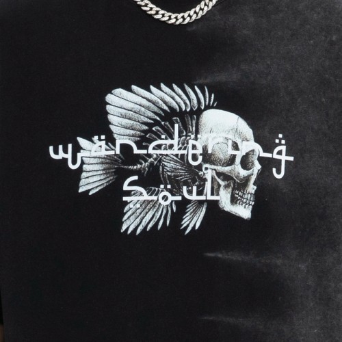 Boxy Cropped T-shirt Men | Acid Wash Sun Faded | Graphic | 260 GSM | Oversized Streetwear