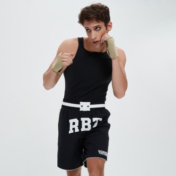 Acid Wash Ribbed Tank Top Men | Custom Sports Streewear