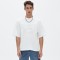 Mock Neck Boxy T-shirt Men | Padded Embroidery | Heavyweight | Custom Oversized Streetwear