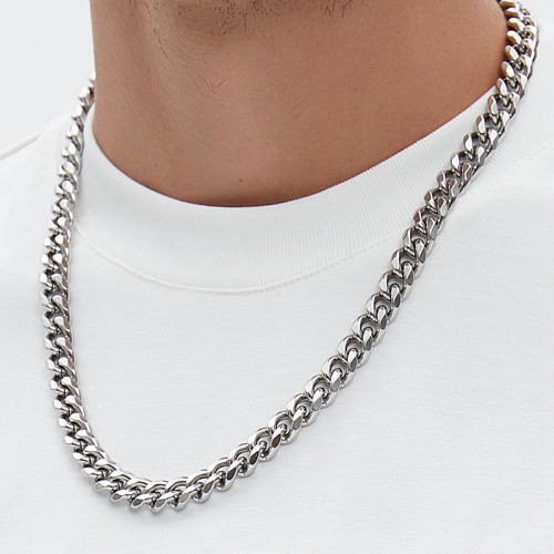 Mock Neck Boxy T-shirt Men | Padded Embroidery | Heavyweight | Custom Oversized Streetwear