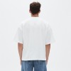 Mock Neck Boxy T-shirt Men | Padded Embroidery | Heavyweight | Custom Oversized Streetwear