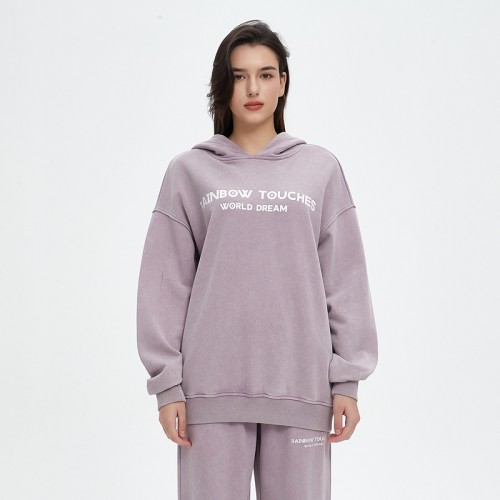 Acid Wash Tracksuit Women | Sweatpants and Hoodie Set | Heavy Weight | Custom Streetwear