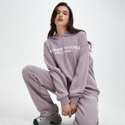 Acid Wash Tracksuit Women | Sweatpants and Hoodie Set | Heavy Weight | Custom Streetwear