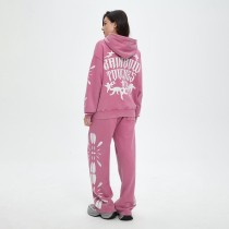 Zip Up Hoodie and Sweatpants Set | Acid Wash | Oversized | French Terry | Women Tracksuit