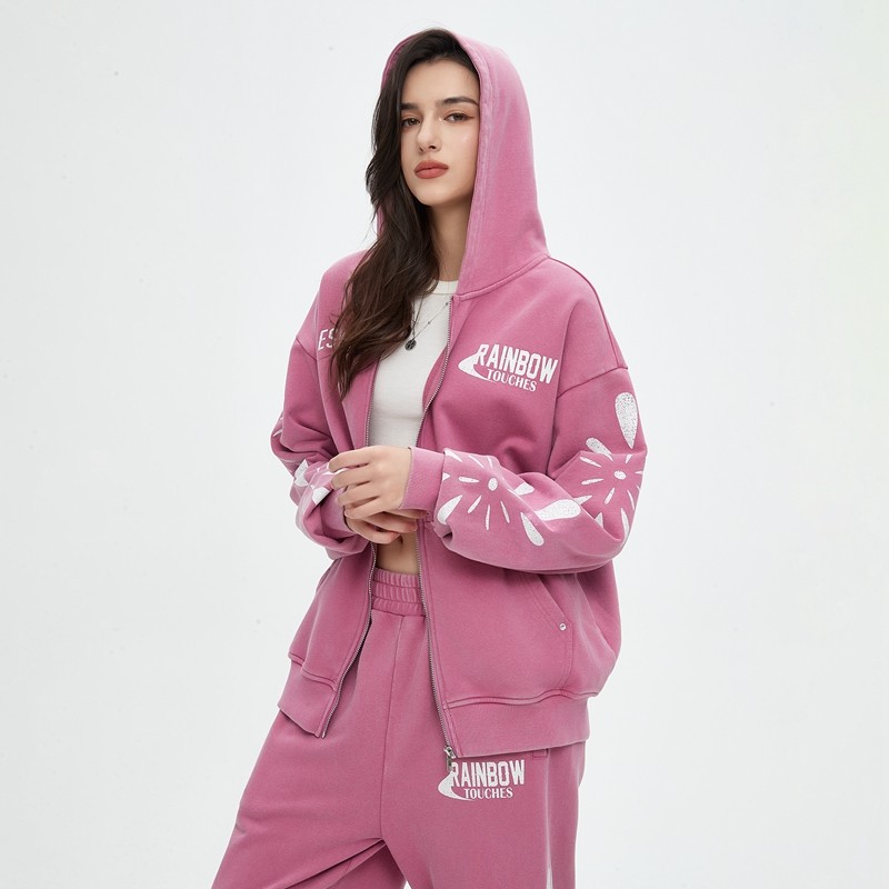Zip Up Hoodie and Sweatpants Set