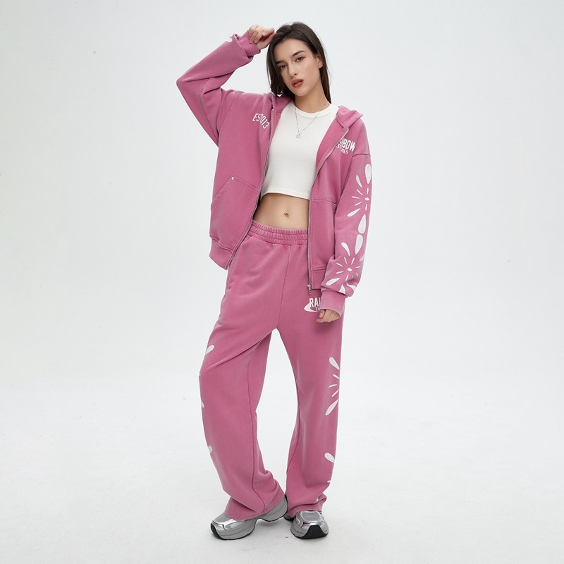 Zip Up Hoodie and Sweatpants Set