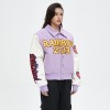 Wool Varsity Bomber Jacket Women | Chenille Embroidery | With Leather Sleeve | Custom Streetwear