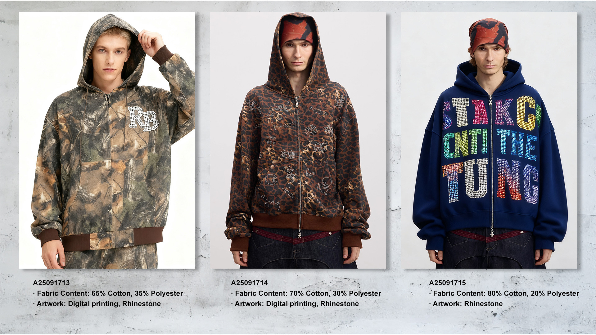 rhinestone hoodie