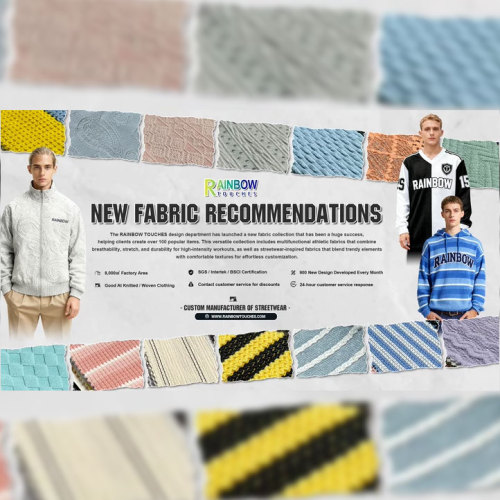 Rainbow Touches' Knitted Jacquard Fabric: A Multi-Scene Sensation